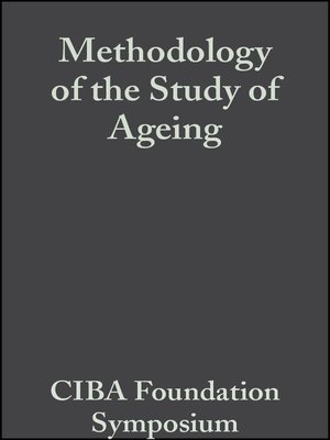 cover image of Methodology of the Study of Ageing